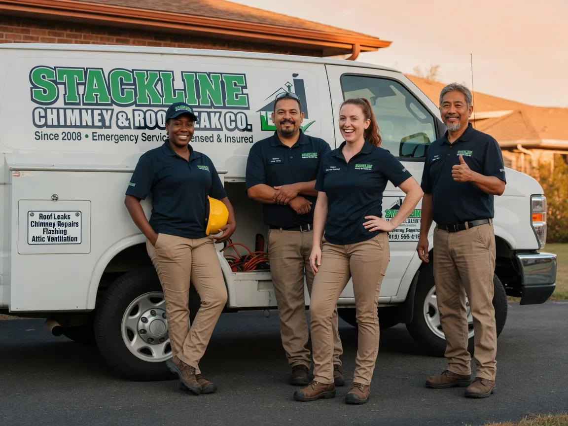 Chimney flashing repair company in Beckville, TX